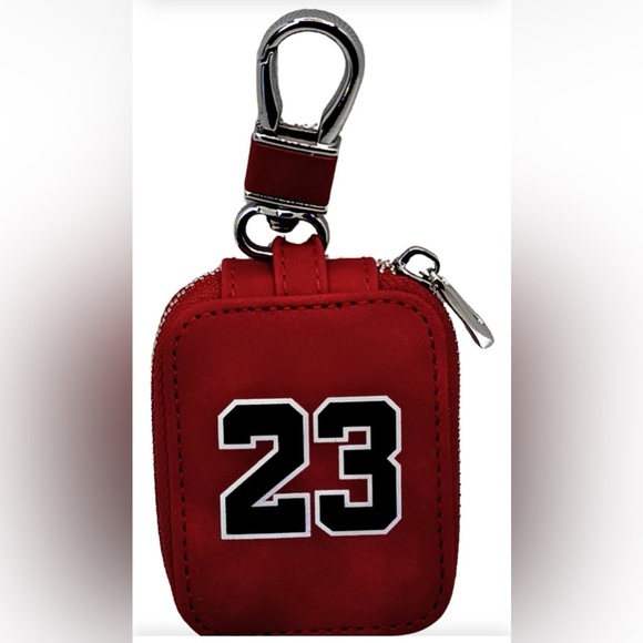 Red iPod Holder with Keychain Clip | Sports #23 Mini Case - Picture 1 of 4